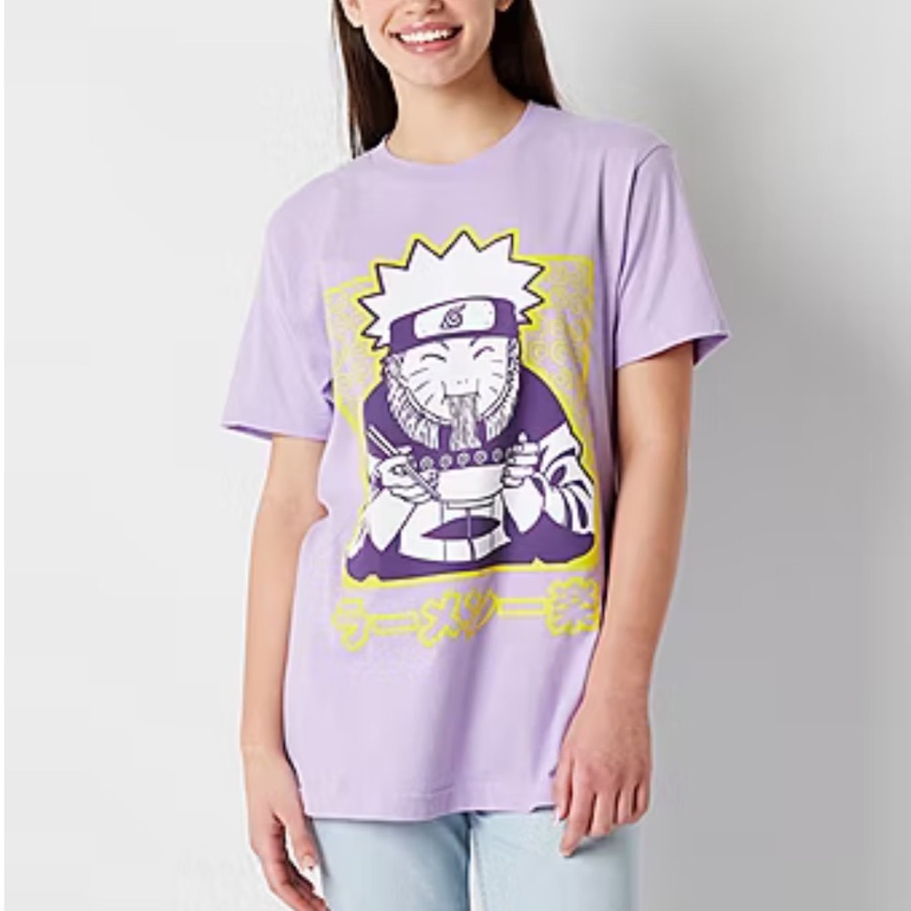 Naruto Shippuden Ichiraku Ramen Graphic Tee - Purple Size‎ M - NWT Vintage